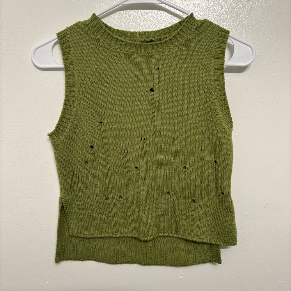 Wild Fable Olive Green Knit Top
